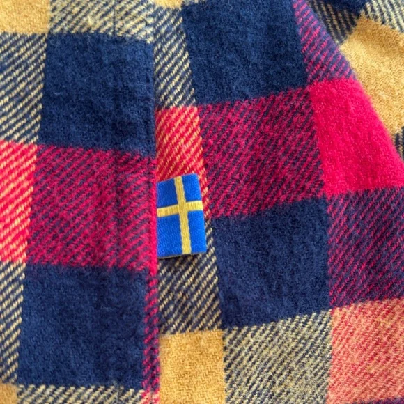 Fjallraven Red, Yellow & Black Plaid Button-Down Shirt - Picture 5 of 9